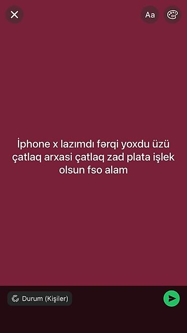 alfon x: IPhone X, Qırıq — 1