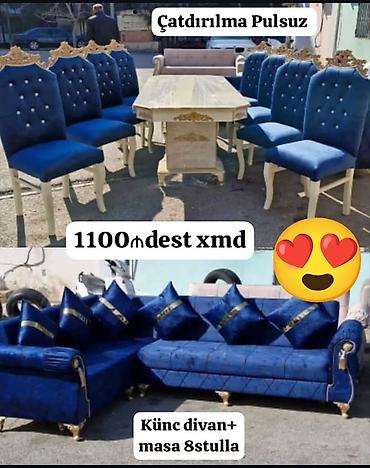 yeni divan: Yeni, Künc divan, Qonaq otağı üçün, Açılmayan — 1