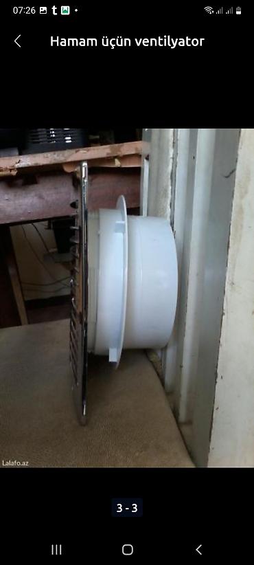 ventilyator satisi: Hamam otağı üçün hava çəkən ventilyator yaxşı vəziyyətdə satılır — 3