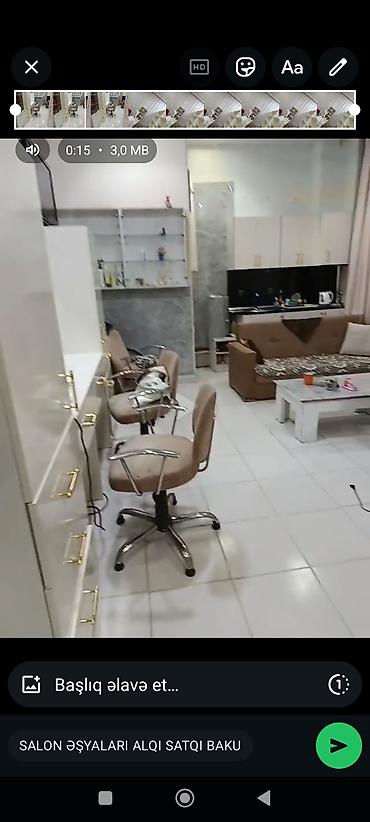 Salon, tibbi mebel dəsti: Gözəllik salonu arendaya verilir 400 m esyalarlyla birlikde - Vizaj — 4