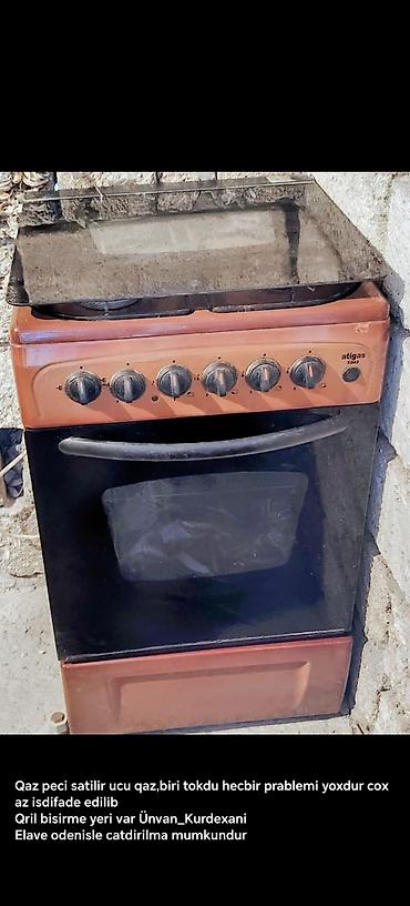 ucuz sobalar: Atigas 5042 qaz plitəsi və soba - 4 gözlü: 3 göz qaz, 1 göz elektrik — 1