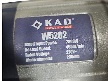 elektrik mişari: №: 10110 Məhsulun adı: Mişar KAD 2800w, 235 mm Brend: Kad Kateqoriya — 3
