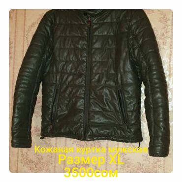 кожанные куртки мужские бишкек: Куртка 3XL (EU 46), 4XL (EU 48), түсү - Боз