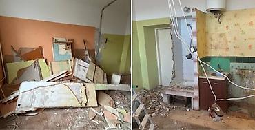 - Демонтаж: аккуратный разбор старых перегородок, сантехкабин, плитки