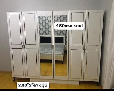 dolab yataq: Yeni, 6 qapı, Güzgülü, Açılan, Düz dolab — 1
