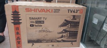 TV antenlər: Yeni Televizor Shivaki Led 43" FHD (1920x1080), Pulsuz çatdırılma, Rayonlara çatdırılma