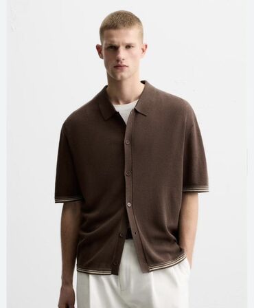 продаю женские вещи: Эркектердин көйнөгү, XL (EU 42), Zara, Жаңы, түсү - Күрөң, Өзү алып кетүү