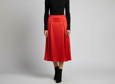 spódnice plisowane szara midi: Women`s skirt, size S