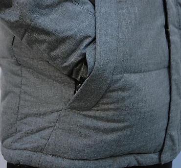 Zimske jakne: Muška zimska jakna – siva, sa kapuljačom - Topla, podstavljena zimska — 9