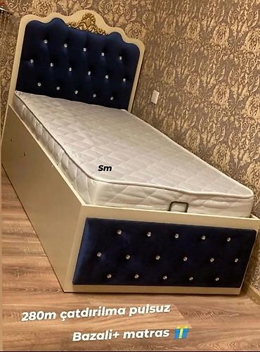 kristal yem: Yeni, Təknəfərlik çarpayı, Bazalı, Matras ilə, Siyirməsiz — 1