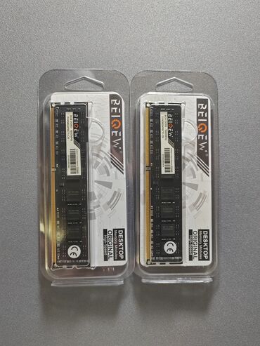 Pc üçün 8gb ddr3 ram 1600 mhz Yenidir, paketi açılmayıb. İki ədəd var