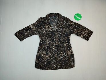 Koszule i bluzki: Bluzka, L (EU 40), wzór - Animalistyczny, kolor - Brązowy