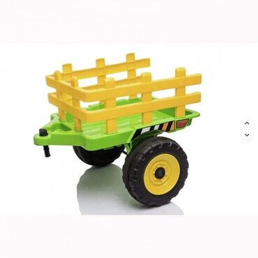 Dečiji električni automobili: Traktor sa prikolicom na akumulator XMX611 Boja:zelena/crvena/plava — 14