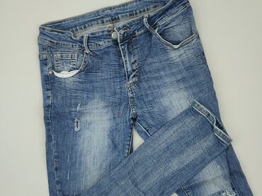 jeansowe legginsy damskie: Jeans, S (EU 36), condition - Good