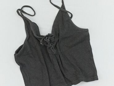 czarne bluzki damskie duże rozmiary: Top damski, H&M, S