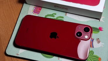 Apple iPhone: IPhone 13, Б/у, 128 ГБ, Защитное стекло, Чехол, Коробка, 80 %