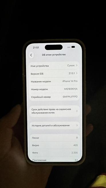 apple studio: IPhone 14 Pro Max, Б/у, 256 ГБ, Золотой, Зарядное устройство, Защитное стекло, Чехол, 77 % — 7