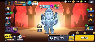 pubg mobile lite hesab satışı: Brawl Stars oyununda 27580 kuboku olan hesab. Hesabda 3000 kristal