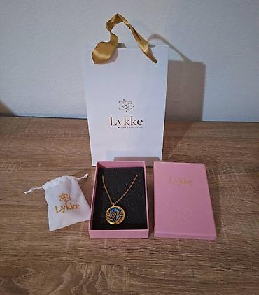 torbice preko grudi: Nov Lykke Coral medaljon ogrlica čelik sa 18 karatnom pozlatom Nov — 6