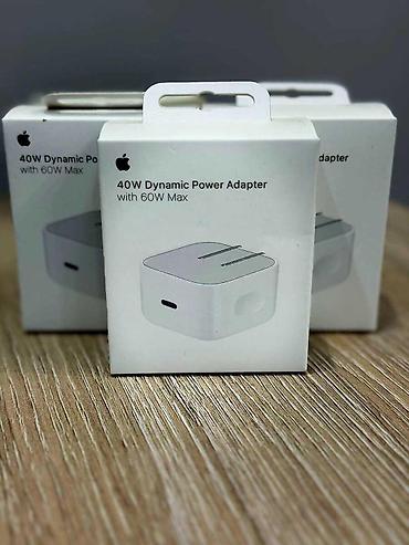 Apple 40W Dynamic Power Adapter with 60W Max Apple Original 40W lalafo.az -da Apple 40W Dynamic Power Adapter with 60W Max Apple Original 40W