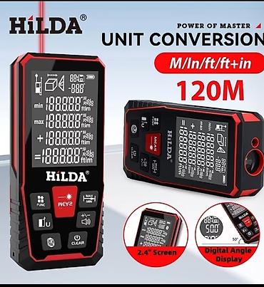 HILDA lazer məsafəölçən – 120 m - Ölçü diapazonu: 120 metrə qədər -