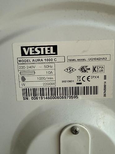 paltar yuyan gence: Paltaryuyan maşın Vestel, 5 kq, İşlənmiş, Avtomat, Ünvandan götürmə — 2