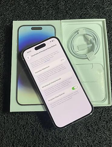 note 14 pro: IPhone 14 Pro, 512 GB, Ağ, Zəmanət, Kredit, Simsiz şarj — 6