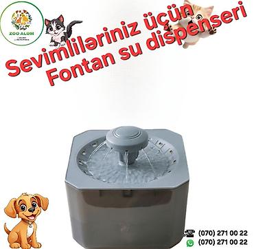 Fontan tipli su dispenseri Pişik və itlər üçün - Axarlı su sistemi
