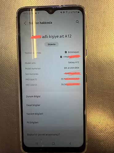 redmi 12 s: Samsung Galaxy A12, rəng - Qara, İki sim kartlı — 3