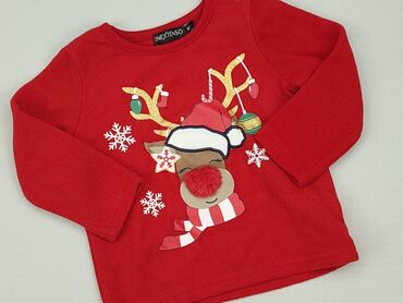 klapki lasocki czerwone: Sweatshirt, Inextenso, 9-12 months, condition - Perfect