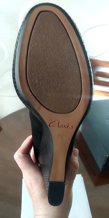 Туфли: Туфли, 38, 38.5, Clarks, Новый, цвет - Черный, Самовывоз — 2