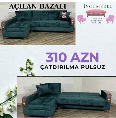 Divanlar: Künc divan, Yeni, Açılan, Bazalı, Parça, Şəhərdaxili pulsuz çatdırılma — 29