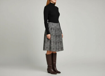 spódnice midi z rozcięciem czarne: Women`s skirt, size S