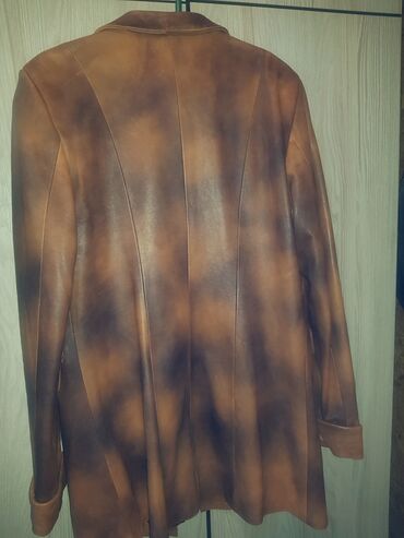 кожаные пиджаки: Кожаная куртка, Классическая модель, Натуральная кожа, Приталенная модель, 2XL (EU 44), 3XL (EU 46), 4XL (EU 48)