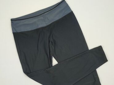czarne legginsy z wysokim stanem push up: Лосини Спортивні жіночі, XL