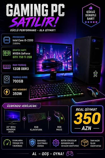 ddr3: Gaming PC – Güclü performans, əla qiymət Texniki xüsusiyyətlər: - — 1