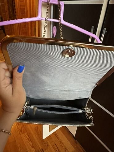 Çantalar: Zəncirli çiyin çantaları seti - Model 1: Qırmızı rəngdə mini çiyin — 8