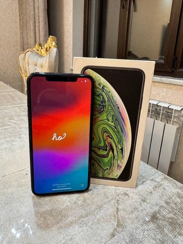 Apple iPhone: IPhone Xs Max, 256 GB, Space Gray, Barmaq izi, Simsiz şarj, Face ID