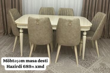 Çarpayılar: Qonaq otağı üçün, Yeni, Açılan, Dördbucaq masa, 6 stul