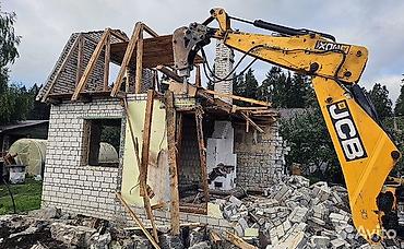 Снос и демонтаж строений экскаватором JCB - Профессиональный демонтаж at lalafo.kg Снос и демонтаж строений экскаватором JCB - Профессиональный демонтаж