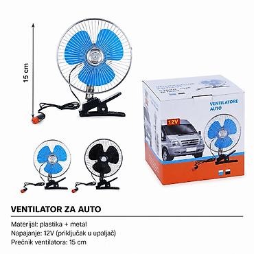 KMT Auto električni ventilator 6 inča sa postoljem 12V – Kmt style