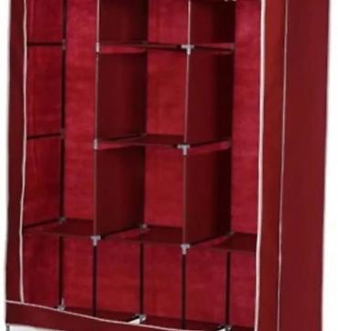 Paltar dolabları, qarderoblar: Paltar dolabi Qarderob Parça örtüklü portativ dolab – 130x170 — 6