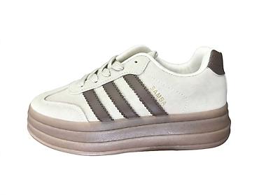 nike 207: Adidas Samba platform patike – bež/krema sa braon detaljima - Model — 1