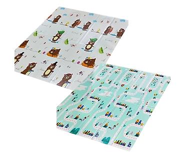 mint majice: BBO sklopiva podloga za igru od pene – Happy Bear (ZH-1HB-80) — 1