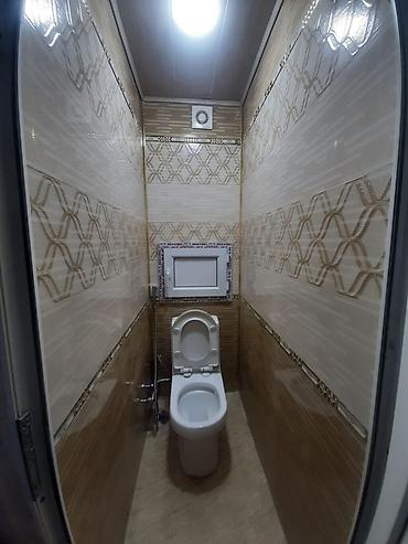 Mənzillər: 1 otaqlı mənzil – mətbəx və sanitar qovşaqla - Plan: 1 otaq, dəhliz — 2