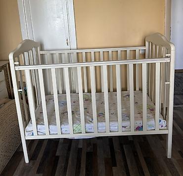 bunk bed: Детская кроватка качалка с маятниковым мехонизмом и опускаемой — 2