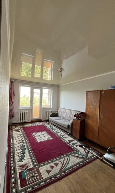 1 комнатная квартира без мебели: 2 бөлмө, 43 кв. м, 104-серия, 4 кабат, Эски ремонт