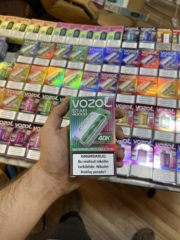 gümüş əşyalar: Vozol Star 40000 birdəfəlik elektron siqaret, rahat istifadə üçün