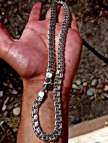 Серебряные цепочки: Серебряная цепь "Лисий хвост" 85 гр Серебро 960 проба Ручная работа — 23