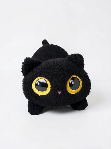 игрушка кот: Мягкие игрушки-котики: один серый и один чёрный. В отличном состоянии — 2